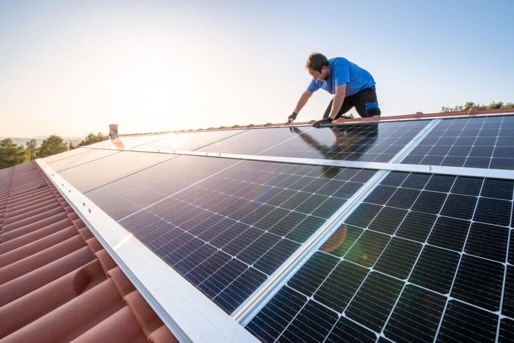 Solar Panel Installation on Roof
