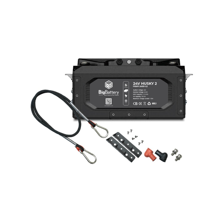 Big Battery 24V HUSKY 2 - LiFePO4 - 200Ah - 5.12kWh FHSKY-24051-G2 Included Components