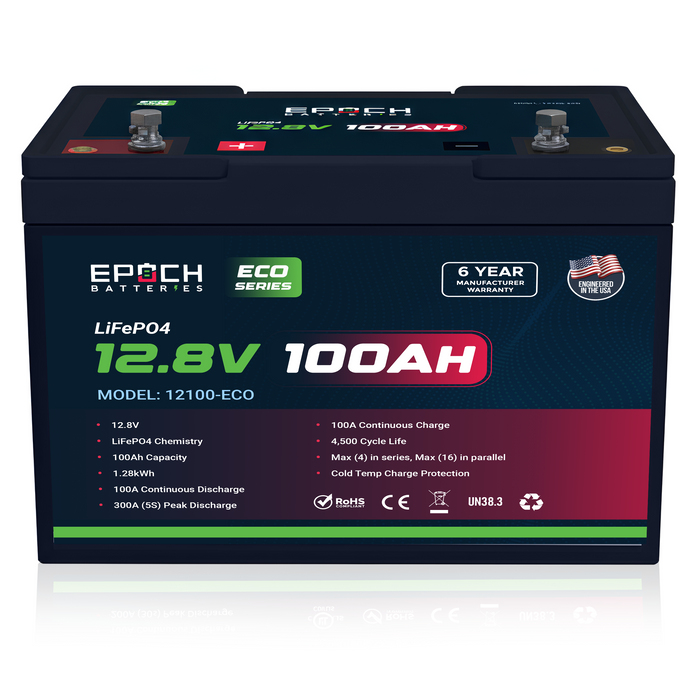 Epoch Batteries 12V 100Ah Eco Series