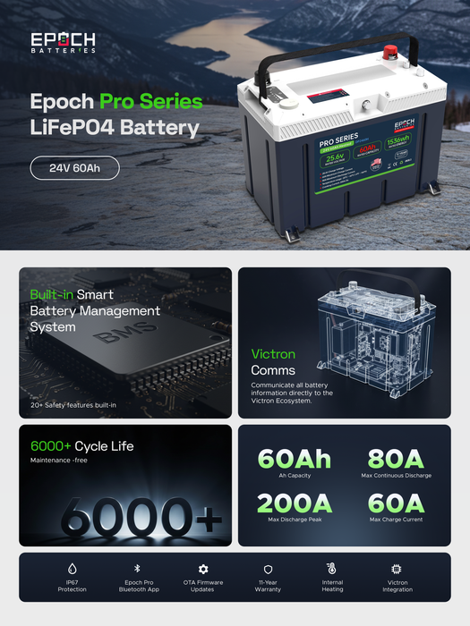 Epoch Batteries 24V 60Ah Pro Series Image 4