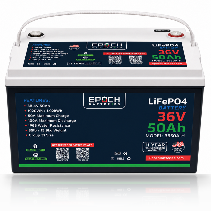 Epoch Batteries 36V 50Ah Essential Series