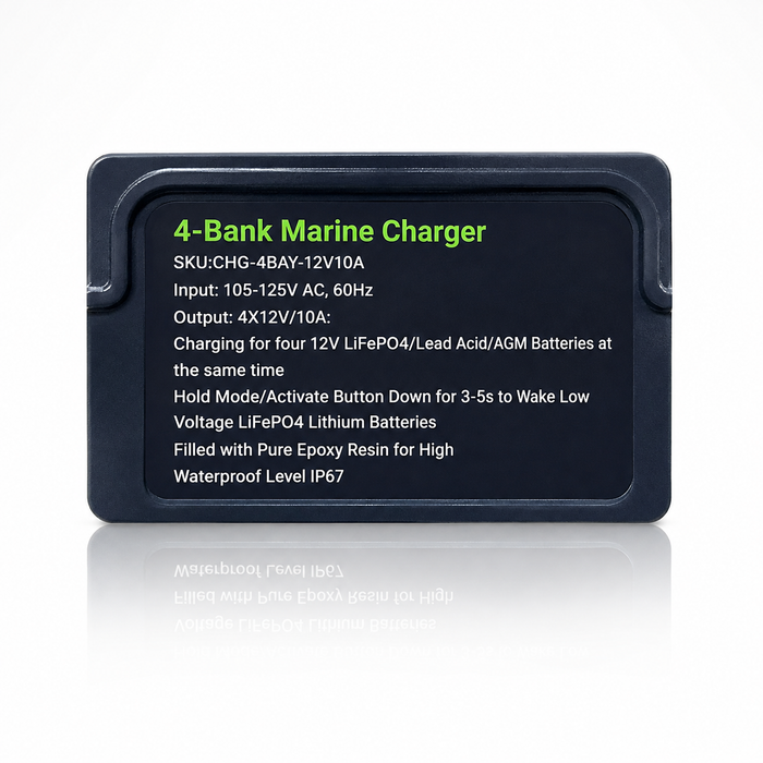 Epoch Batteries 4-Bank 12V Marine Battery Charger Image 3