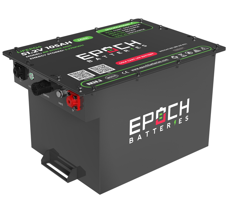 Epoch Batteries 48V 105Ah MINI Golf Cart Battery Complete Kit Image 6