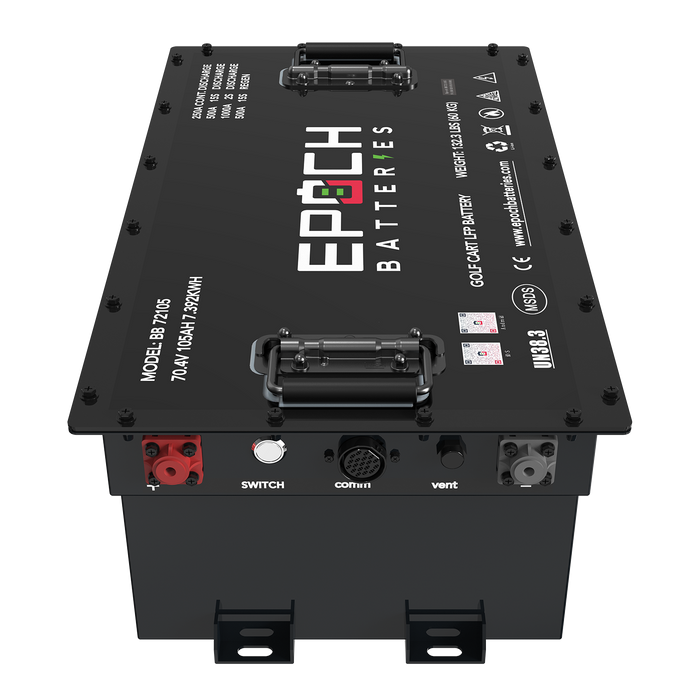 Epoch Batteries 70.4V (72V) 105Ah Golf Cart Battery Complete Kit Image 4