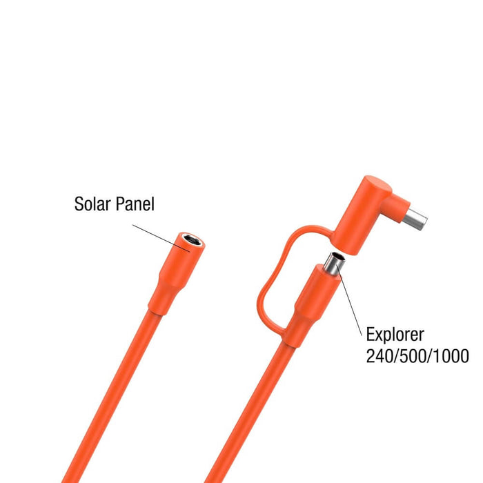 Jackery DC Extension Cable for Solar Panel 90-0500-USCOR1 Connectors