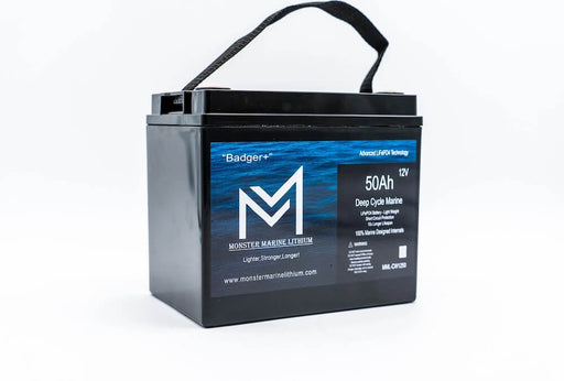 Monster Marine Lithium 12V 50Ah Lithium Marine Deep Cycle Battery "Hyena" MML-CW1250