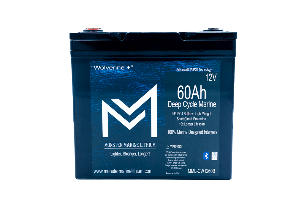 Monster Marine Lithium 12V 65Ah Bluetooth Battery Wolverine MML-1265B