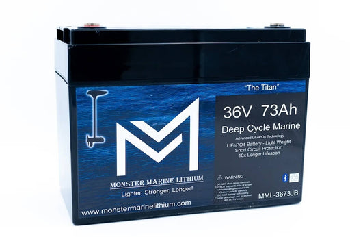 Monster Marine Lithium 36V 73Ah Bluetooth Lithium Trolling Battery "Titan" MML-3673B