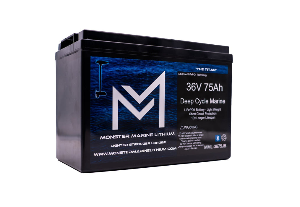 Monster Marine Lithium 36V 75Ah Titan MML-CW3675JB Side