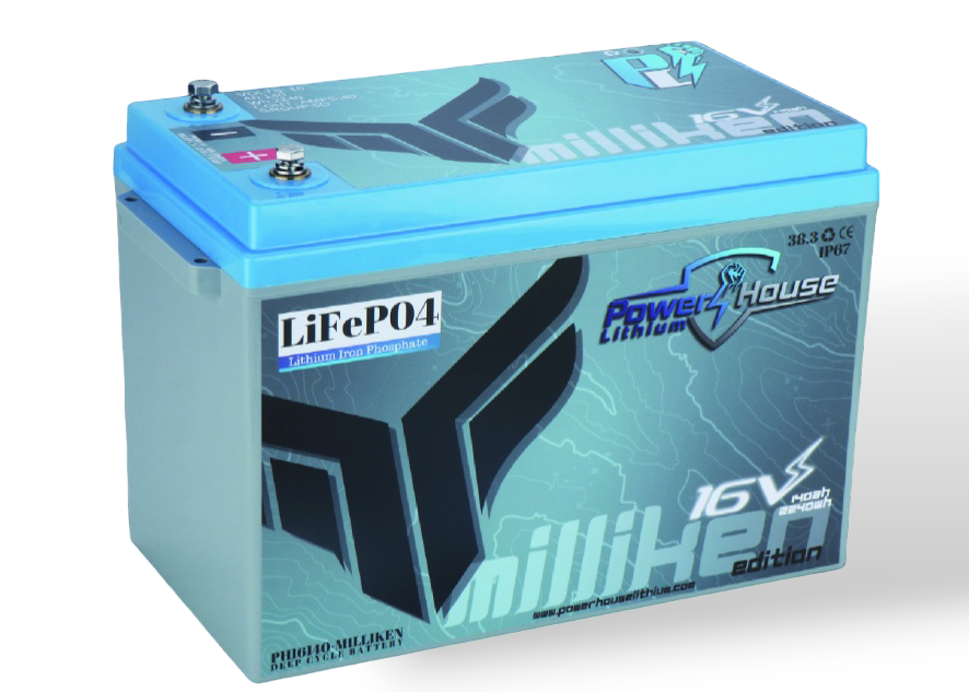 PowerHouse Lithium 16V 140Ah Milliken Edition Deep Cycle Battery (5 to 8 Devices)
