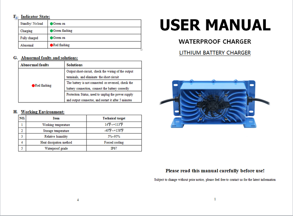 PowerHouse Lithium 24V 15A AC Waterproof Onboard Charger Image 3