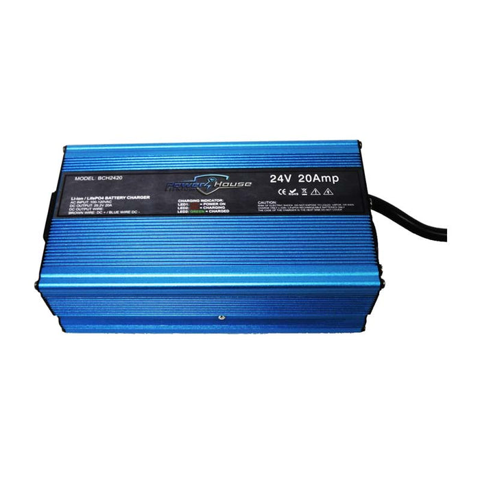 PowerHouse Lithium 24V Non-Waterproof AC Charger Image 2