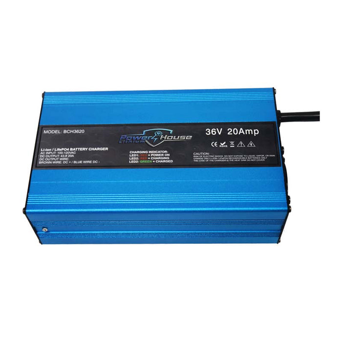 PowerHouse Lithium 36V Non-Waterproof AC Charger