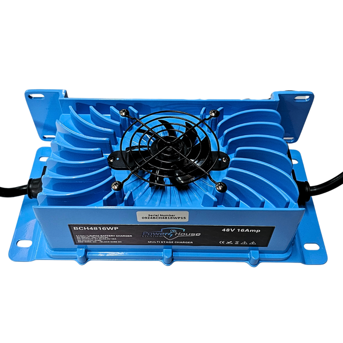 PowerHouse Lithium 48V 16A Waterproof Smart Charger