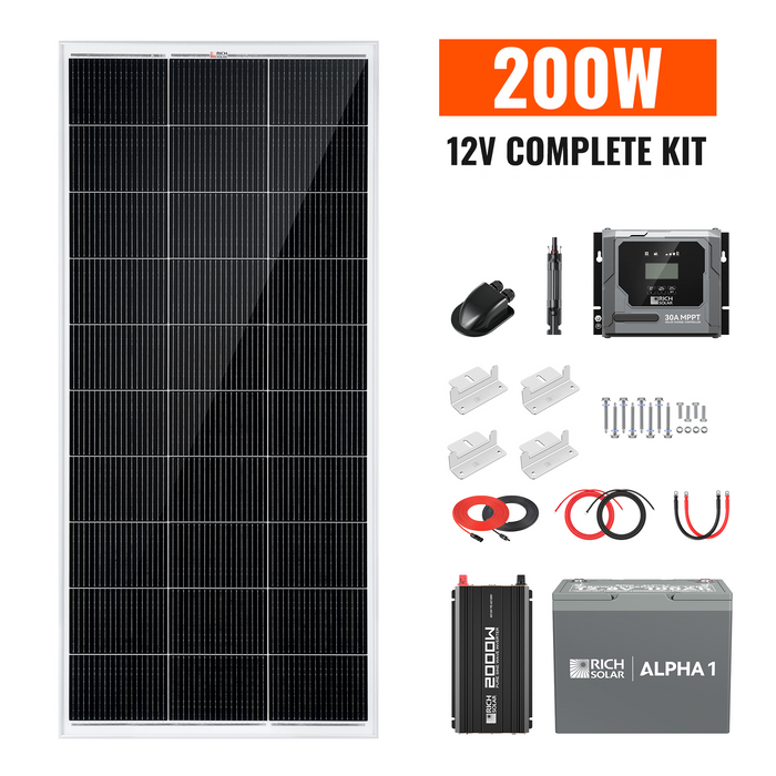Rich Solar Complete 200W Solar Kit