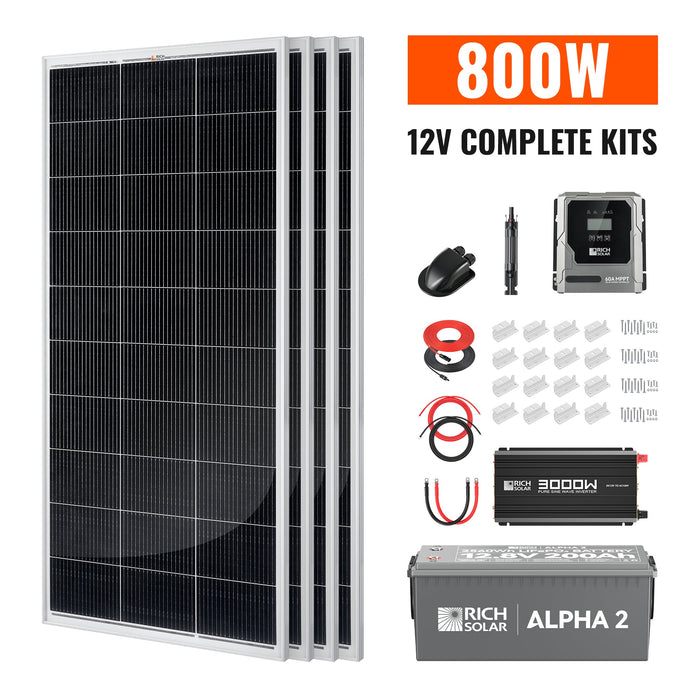 Rich Solar Complete 800W Solar Kit
