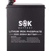 Sok Battery 12V [206Ah-H] 12V Lithium Iron Phosphate (LiFePO4) Battery SK12V206H with Bluetooth & Built-In heater