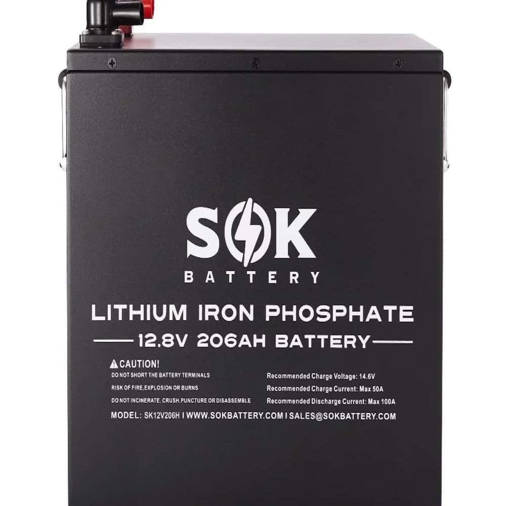 Sok Battery 12V [206Ah-H] 12V Lithium Iron Phosphate (LiFePO4) Battery ...