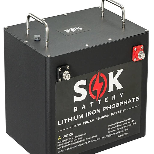 Sok Battery 12V 280Ah Lithium Iron Phosphate Battery with Built-In heater and Bluetooth SK12V280H