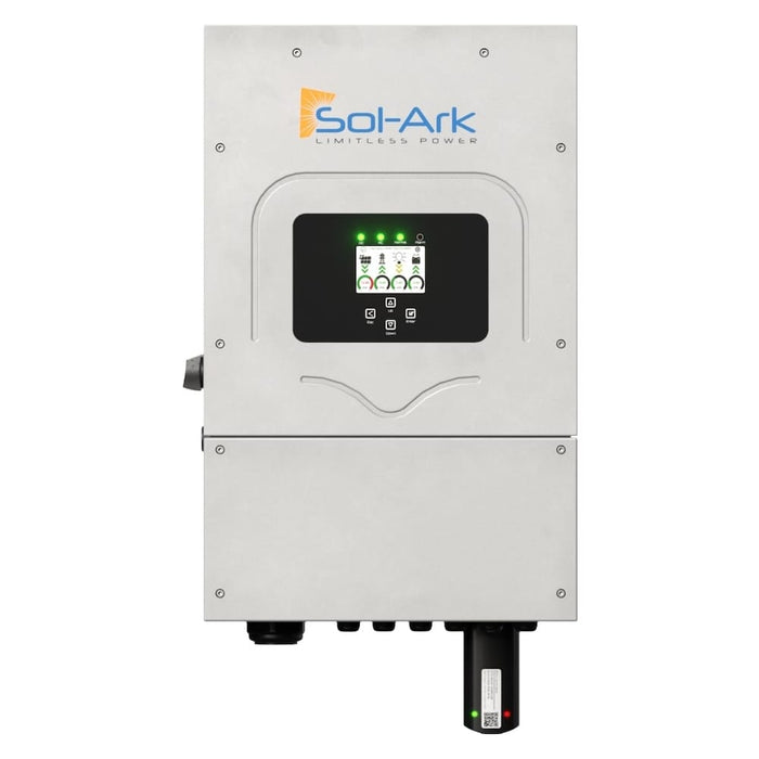 Sol-Ark 8K 120/240/208V 48V All-In-One Hybrid Split Phase Inverter 8K-2P-N (UL: Sol-Ark-8K-48-ST)